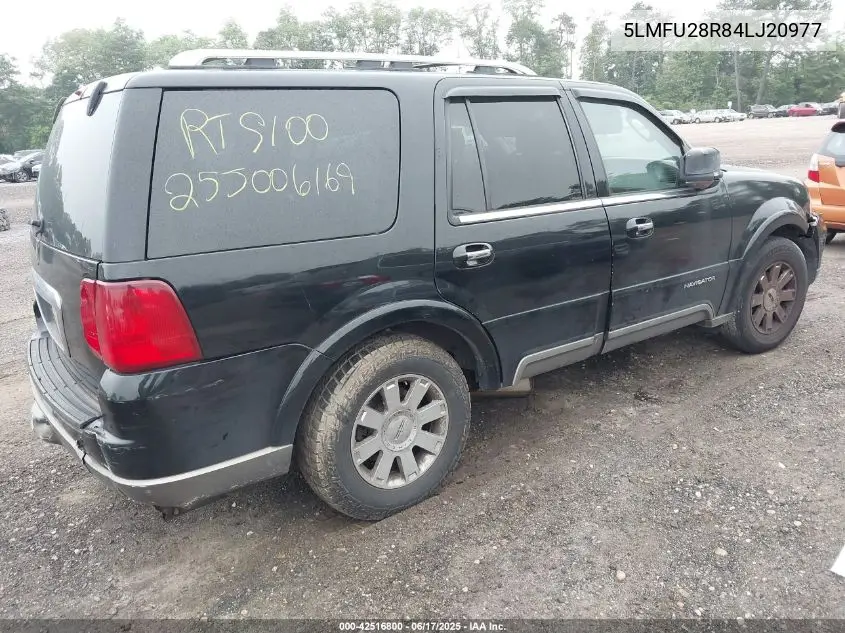 2004 Lincoln Navigator VIN: 5LMFU28R84LJ20977 Lot: 42516800