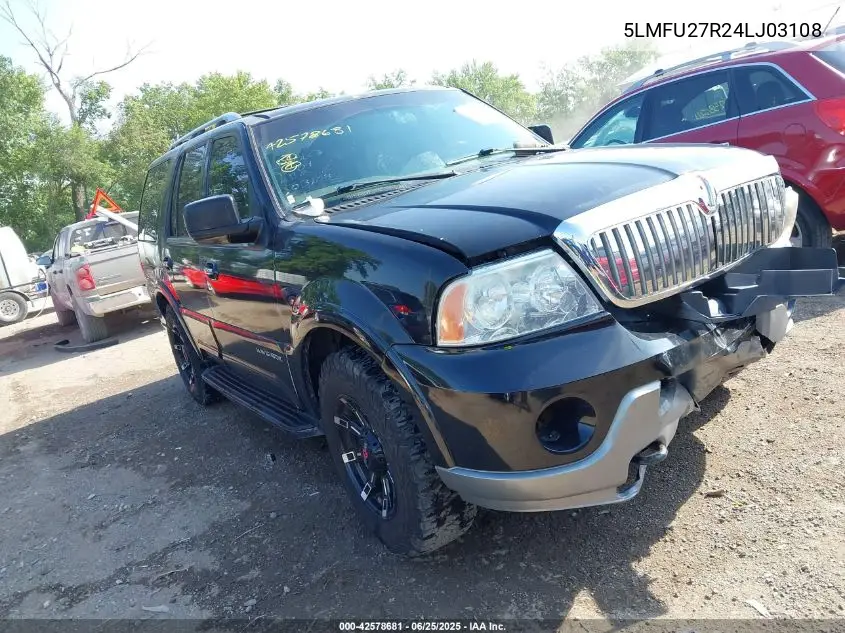 2004 Lincoln Navigator VIN: 5LMFU27R24LJ03108 Lot: 42578681