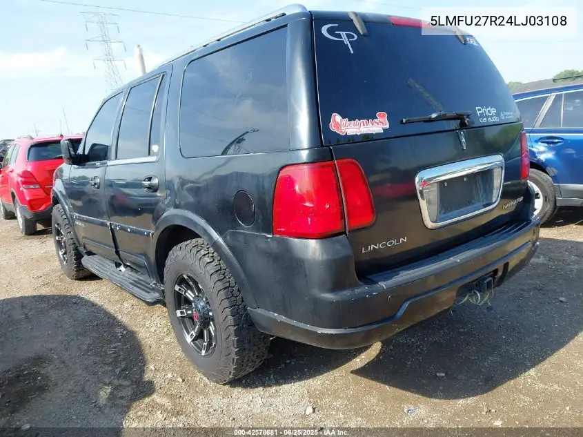 2004 Lincoln Navigator VIN: 5LMFU27R24LJ03108 Lot: 42578681