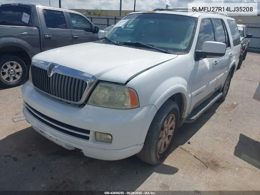 2004 Lincoln Navigator VIN: 5LMFU27R14LJ35208 Lot: 42606258