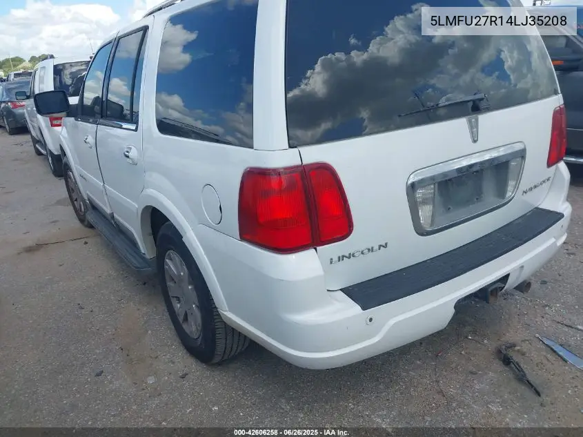 2004 Lincoln Navigator VIN: 5LMFU27R14LJ35208 Lot: 42606258