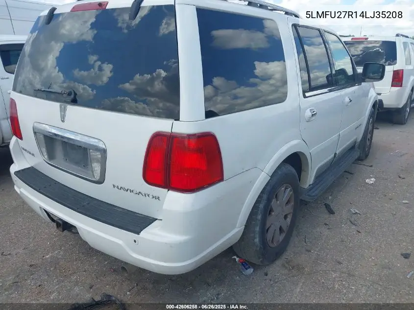 2004 Lincoln Navigator VIN: 5LMFU27R14LJ35208 Lot: 42606258
