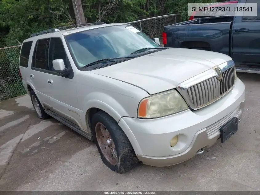 2004 Lincoln Navigator VIN: 5LMFU27R34LJ18541 Lot: 42607985