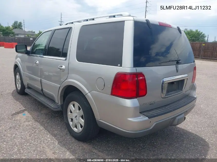 2004 Lincoln Navigator VIN: 5LMFU28R14LJ11232 Lot: 42626099
