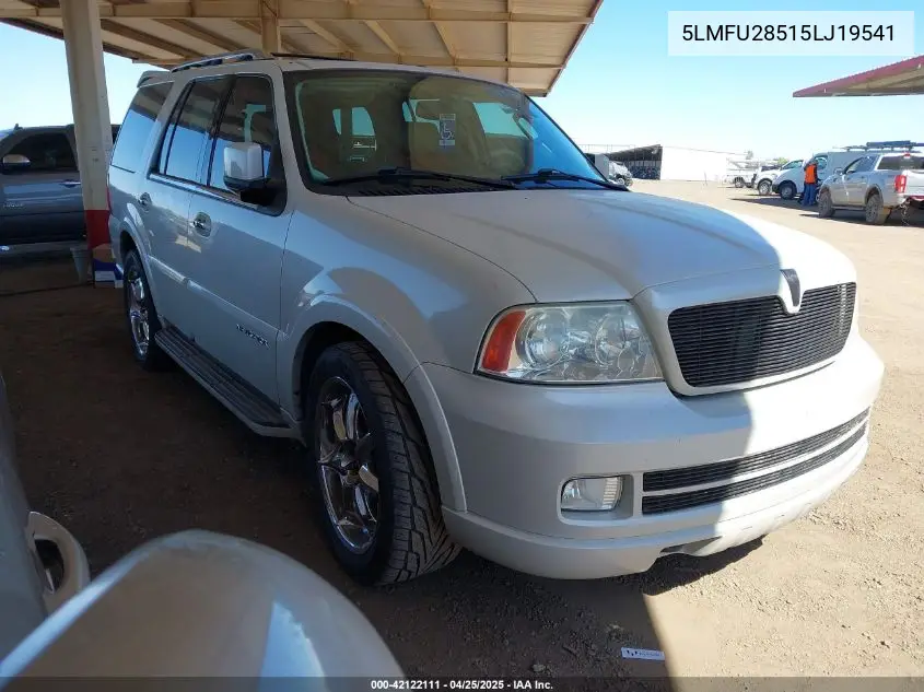 2005 Lincoln Navigator VIN: 5LMFU28515LJ19541 Lot: 42122111
