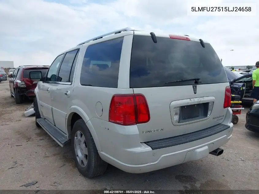 2005 Lincoln Navigator VIN: 5LMFU27515LJ24658 Lot: 42159701