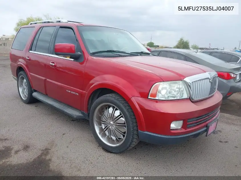 2005 Lincoln Navigator VIN: 5LMFU27535LJ04007 Lot: 42197283