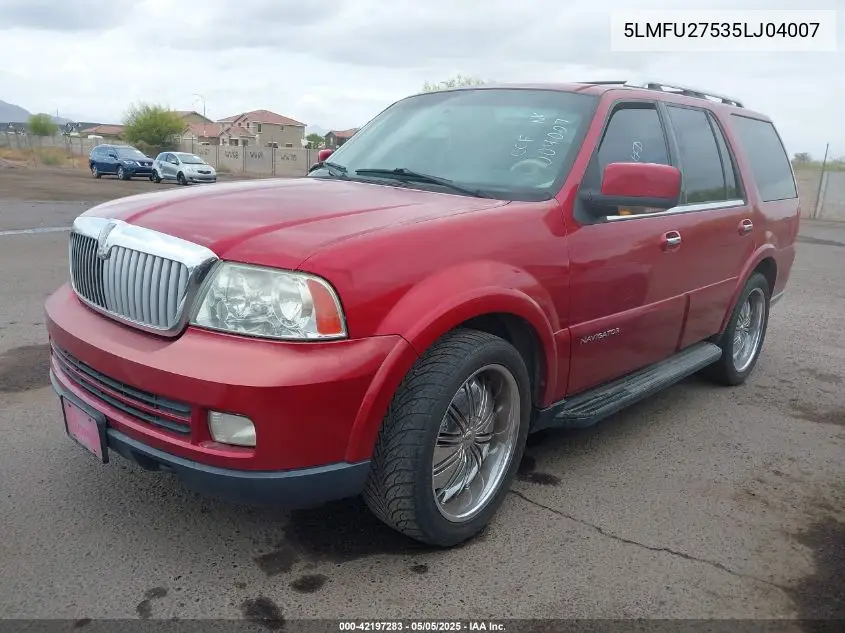 2005 Lincoln Navigator VIN: 5LMFU27535LJ04007 Lot: 42197283