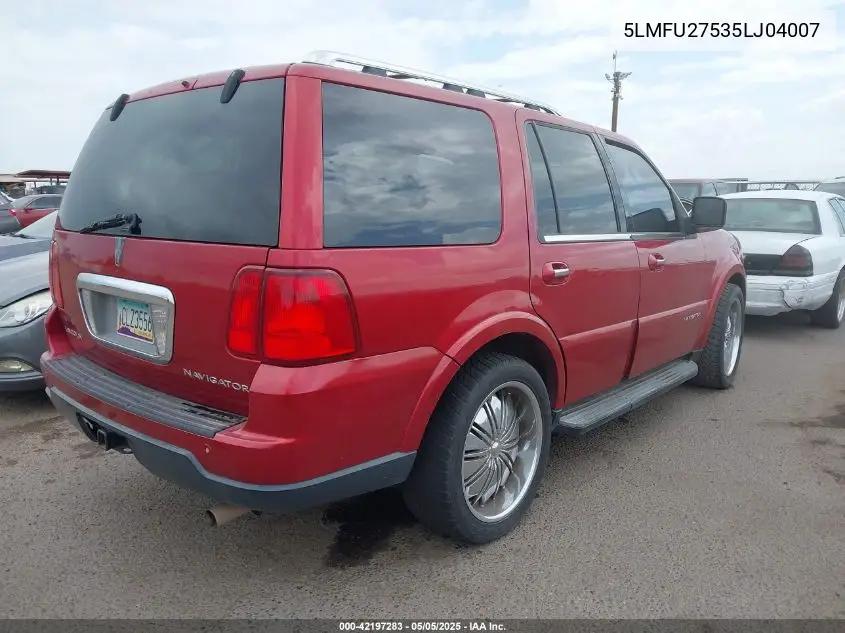 2005 Lincoln Navigator VIN: 5LMFU27535LJ04007 Lot: 42197283