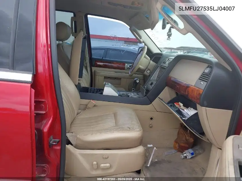 2005 Lincoln Navigator VIN: 5LMFU27535LJ04007 Lot: 42197283