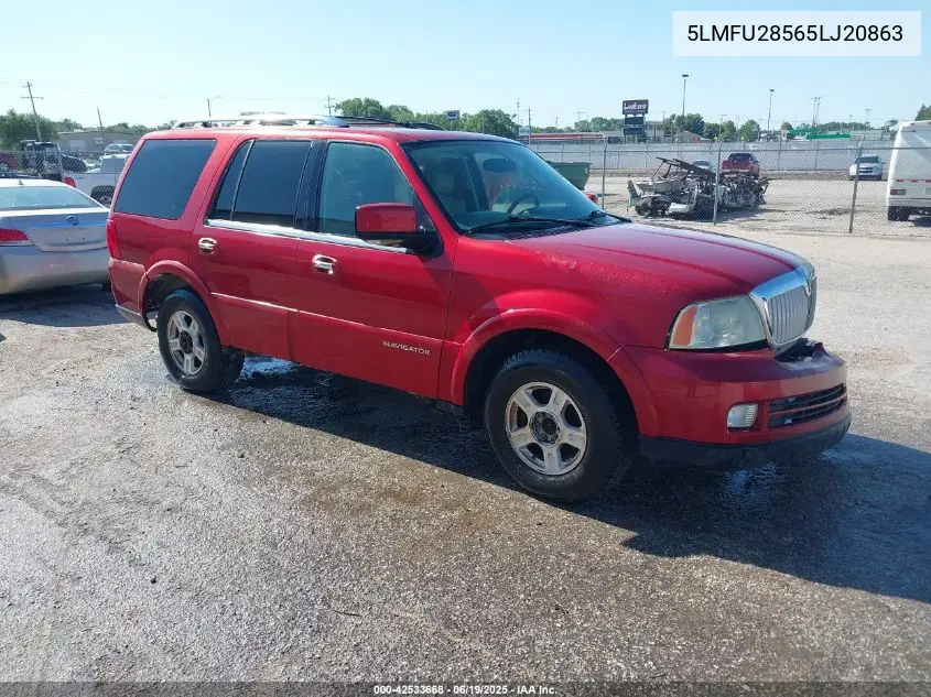 2005 Lincoln Navigator VIN: 5LMFU28565LJ20863 Lot: 42533668