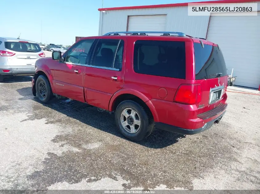 2005 Lincoln Navigator VIN: 5LMFU28565LJ20863 Lot: 42533668