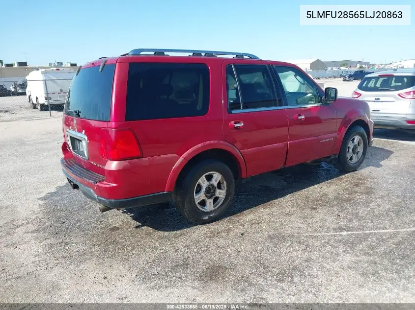 2005 Lincoln Navigator VIN: 5LMFU28565LJ20863 Lot: 42533668