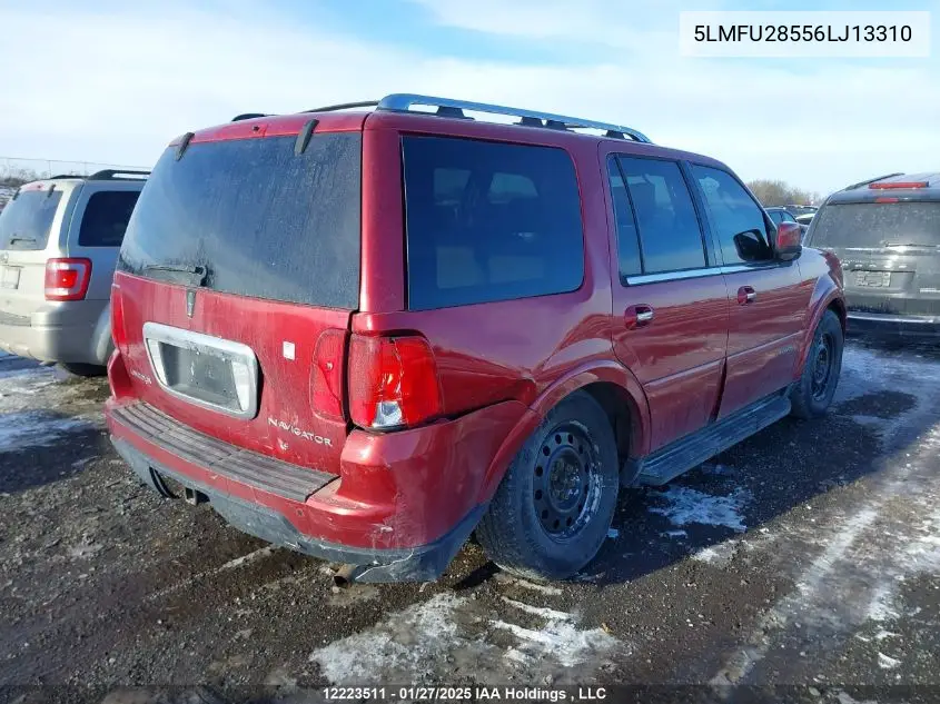 2006 Lincoln Navigator VIN: 5LMFU28556LJ13310 Lot: 12223511