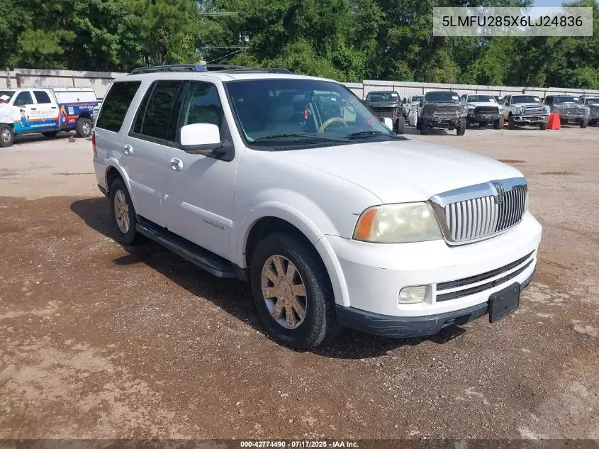 2006 Lincoln Navigator Luxury/Ultimate VIN: 5LMFU285X6LJ24836 Lot: 42774490