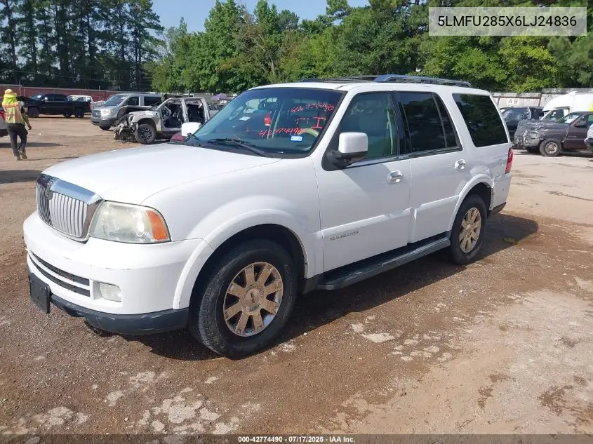 2006 Lincoln Navigator Luxury/Ultimate VIN: 5LMFU285X6LJ24836 Lot: 42774490