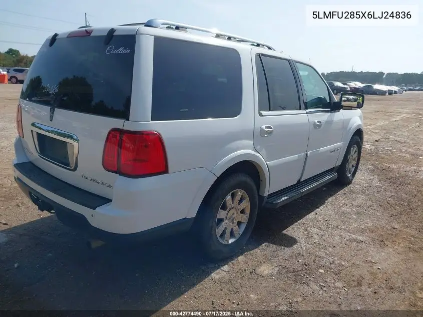 2006 Lincoln Navigator Luxury/Ultimate VIN: 5LMFU285X6LJ24836 Lot: 42774490