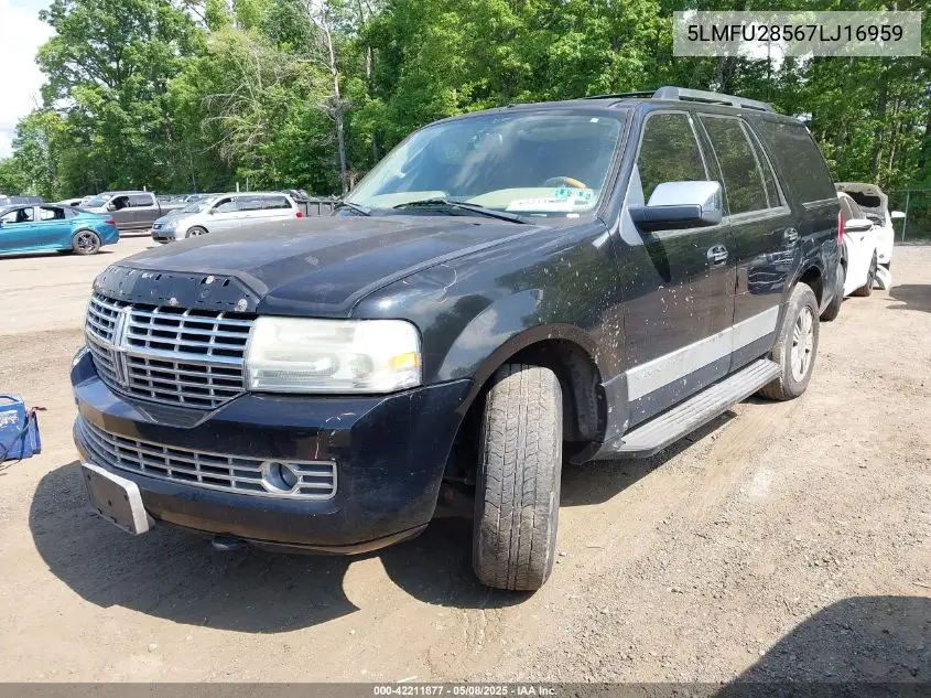2007 Lincoln Navigator Ultimate VIN: 5LMFU28567LJ16959 Lot: 42211877