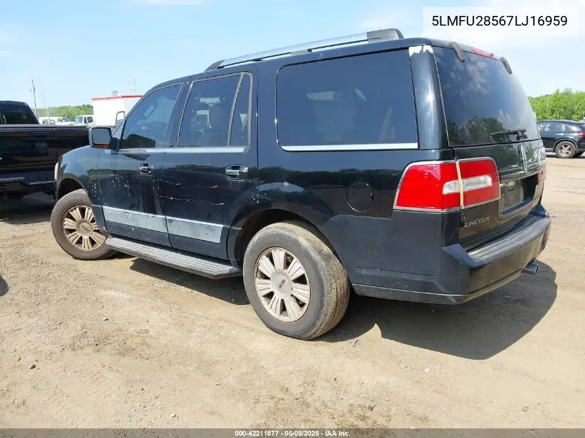2007 Lincoln Navigator Ultimate VIN: 5LMFU28567LJ16959 Lot: 42211877