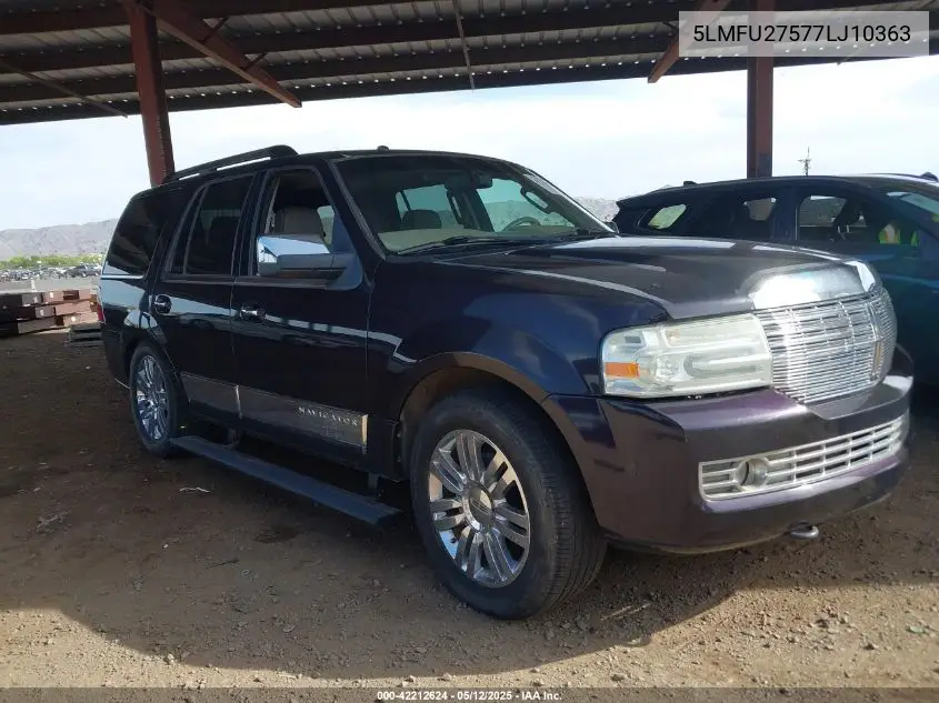 2007 Lincoln Navigator Ultimate VIN: 5LMFU27577LJ10363 Lot: 42212624