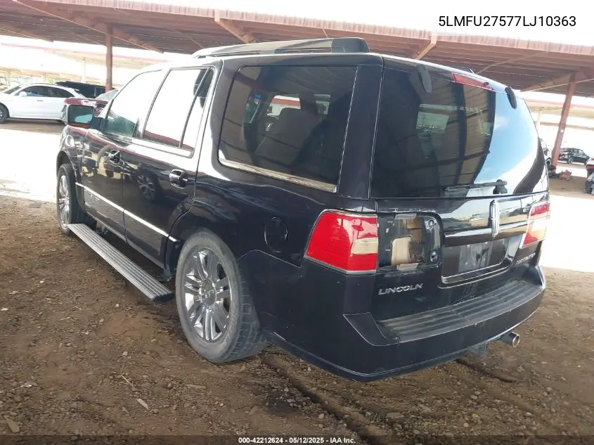 2007 Lincoln Navigator Ultimate VIN: 5LMFU27577LJ10363 Lot: 42212624