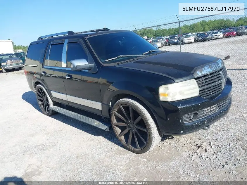 2007 Lincoln Navigator Ultimate VIN: 5LMFU27587LJ17970 Lot: 42248015