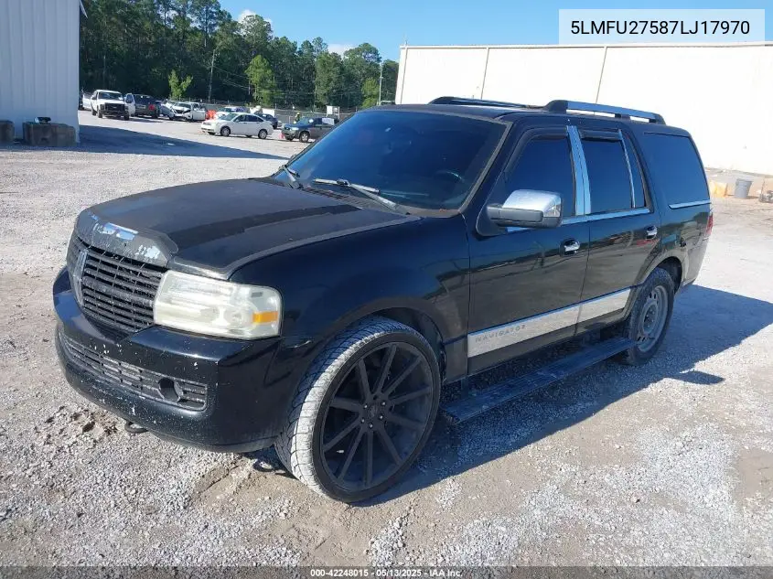 2007 Lincoln Navigator Ultimate VIN: 5LMFU27587LJ17970 Lot: 42248015