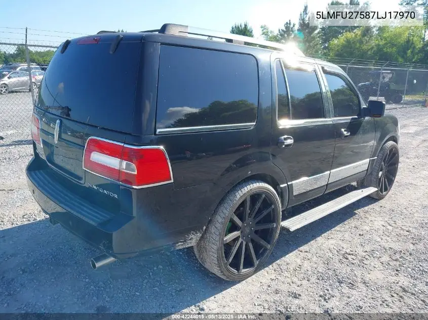 2007 Lincoln Navigator Ultimate VIN: 5LMFU27587LJ17970 Lot: 42248015