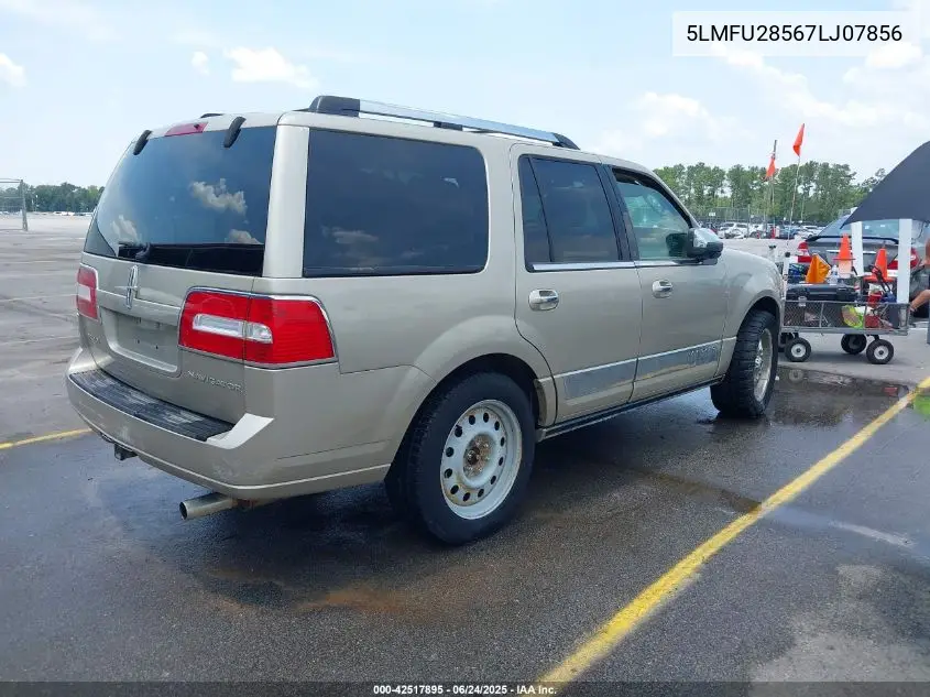 2007 Lincoln Navigator Ultimate VIN: 5LMFU28567LJ07856 Lot: 42517895