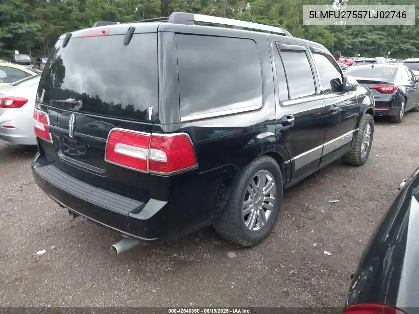 2007 Lincoln Navigator Ultimate VIN: 5LMFU27557LJ02746 Lot: 42540350