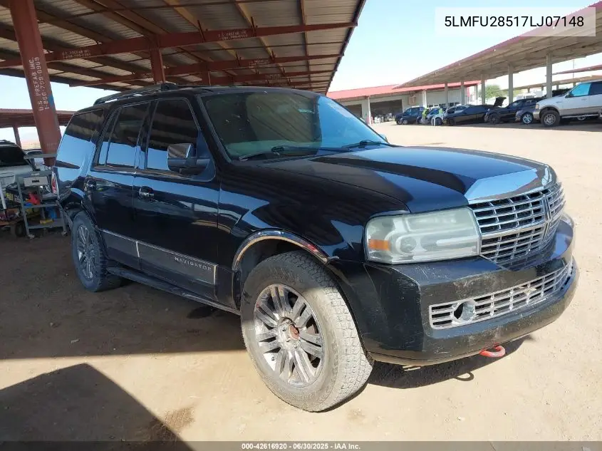 2007 Lincoln Navigator Ultimate VIN: 5LMFU28517LJ07148 Lot: 42616920