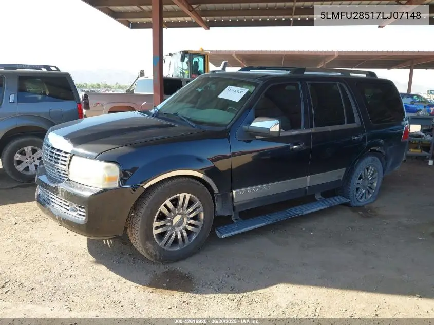 2007 Lincoln Navigator Ultimate VIN: 5LMFU28517LJ07148 Lot: 42616920