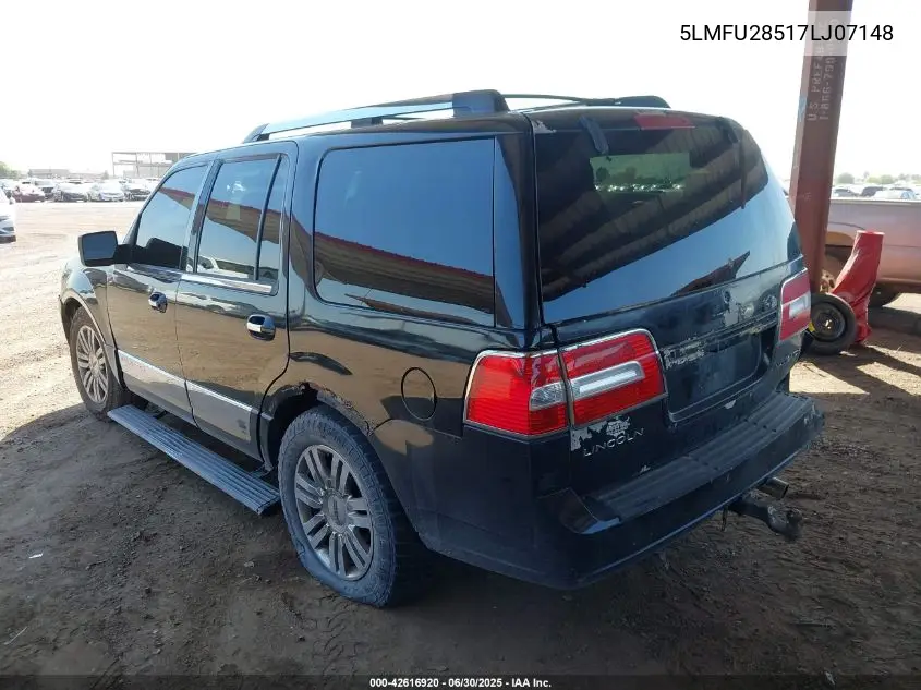 2007 Lincoln Navigator Ultimate VIN: 5LMFU28517LJ07148 Lot: 42616920