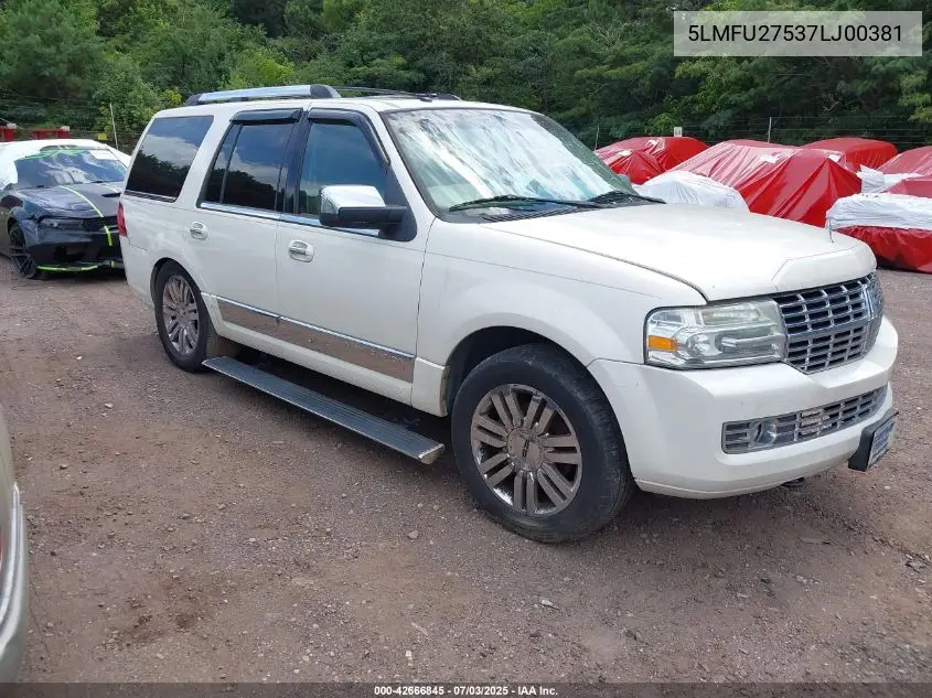 2007 Lincoln Navigator Ultimate VIN: 5LMFU27537LJ00381 Lot: 42666845