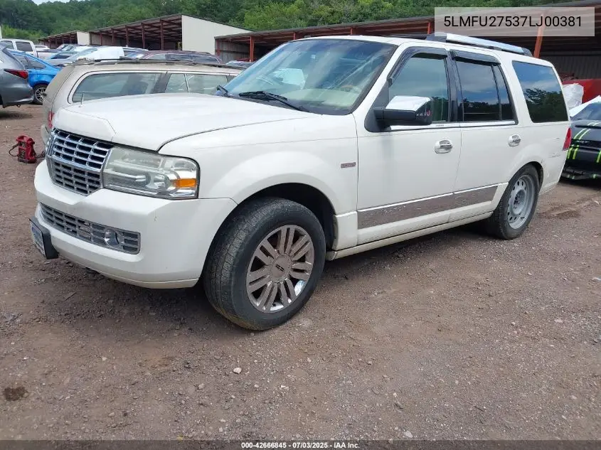 2007 Lincoln Navigator Ultimate VIN: 5LMFU27537LJ00381 Lot: 42666845