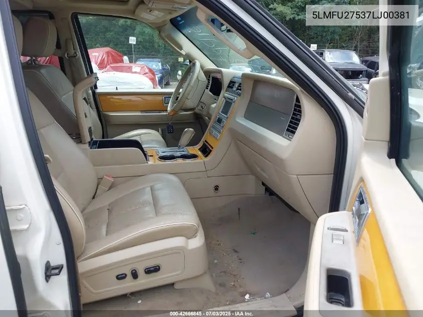2007 Lincoln Navigator Ultimate VIN: 5LMFU27537LJ00381 Lot: 42666845