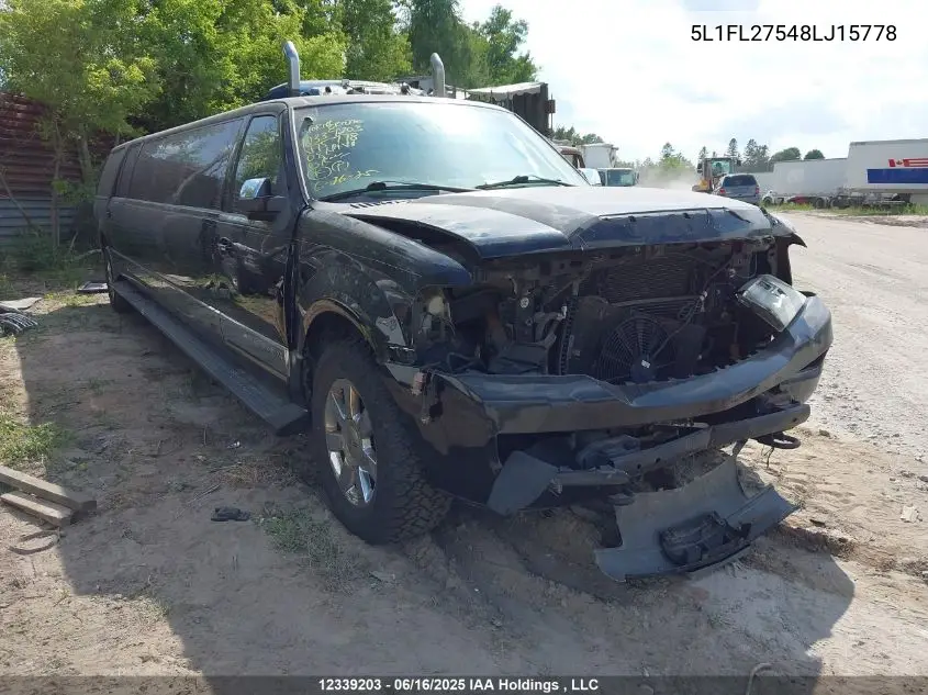 2008 Lincoln Navigator L Limo VIN: 5L1FL27548LJ15778 Lot: 12339203