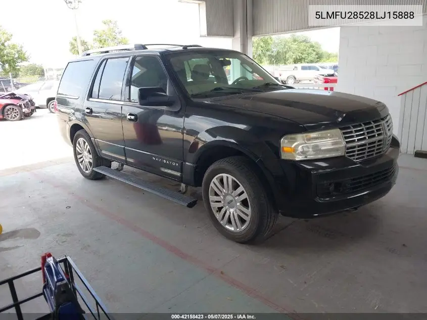 2008 Lincoln Navigator VIN: 5LMFU28528LJ15888 Lot: 42158423