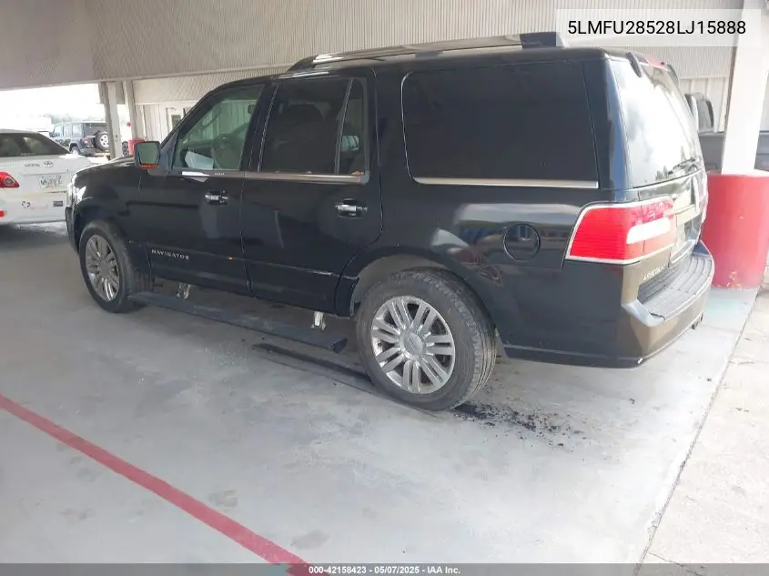 2008 Lincoln Navigator VIN: 5LMFU28528LJ15888 Lot: 42158423