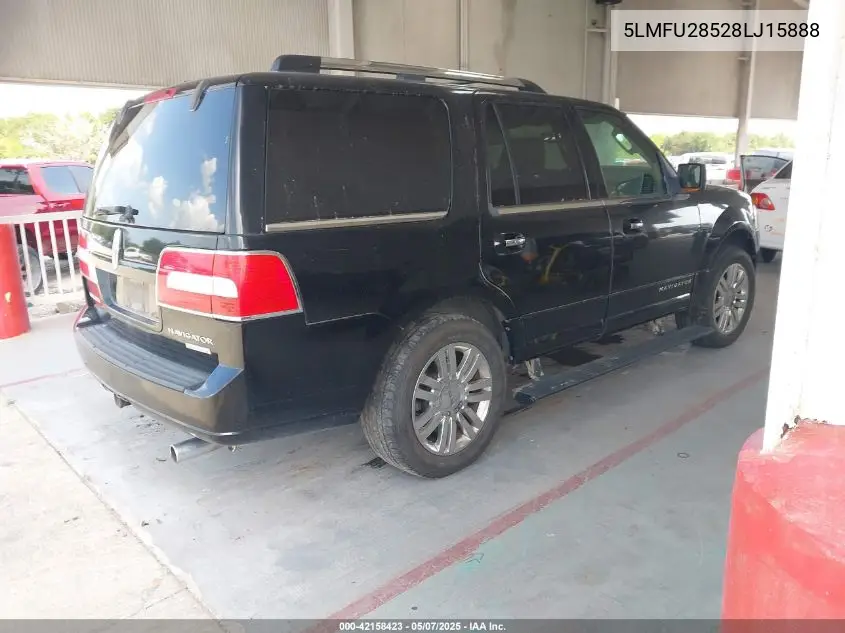 2008 Lincoln Navigator VIN: 5LMFU28528LJ15888 Lot: 42158423