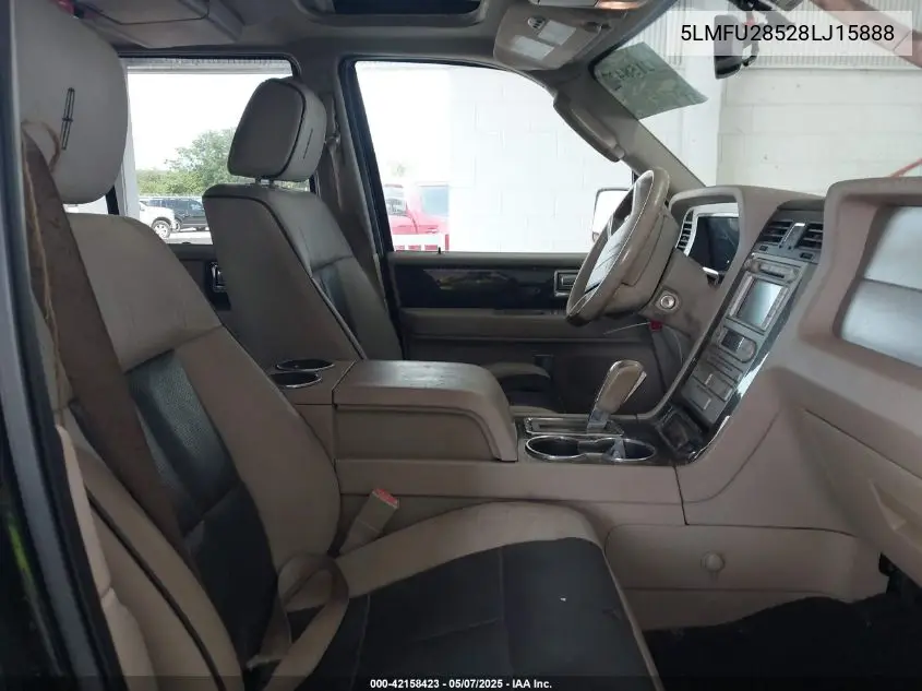 2008 Lincoln Navigator VIN: 5LMFU28528LJ15888 Lot: 42158423