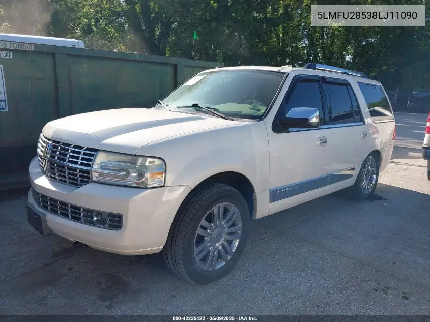 2008 Lincoln Navigator VIN: 5LMFU28538LJ11090 Lot: 42235422