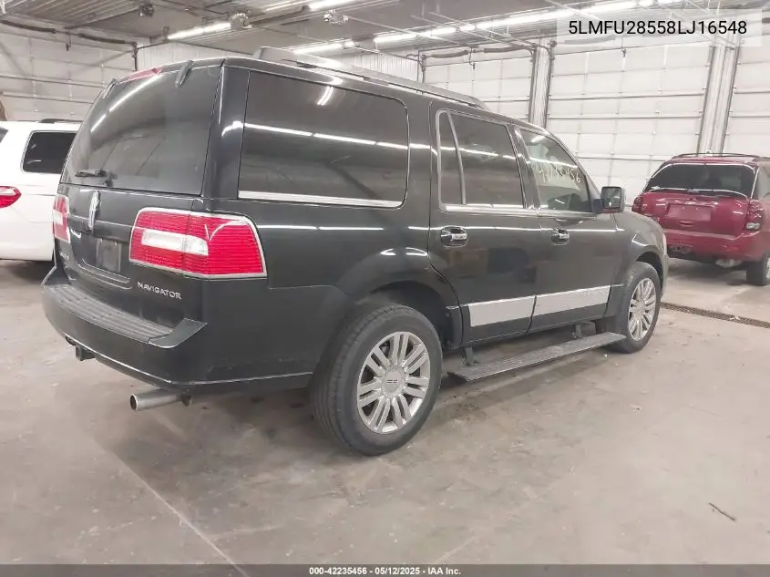2008 Lincoln Navigator VIN: 5LMFU28558LJ16548 Lot: 42235456