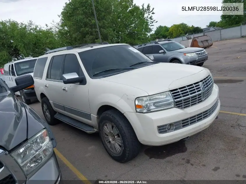 2008 Lincoln Navigator VIN: 5LMFU28598LJ20036 Lot: 42530286