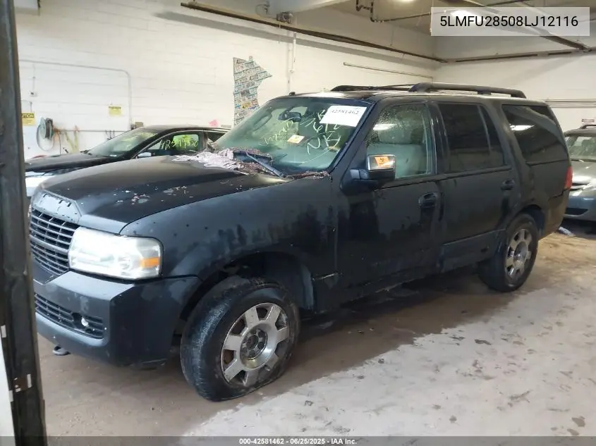 2008 Lincoln Navigator VIN: 5LMFU28508LJ12116 Lot: 42581462