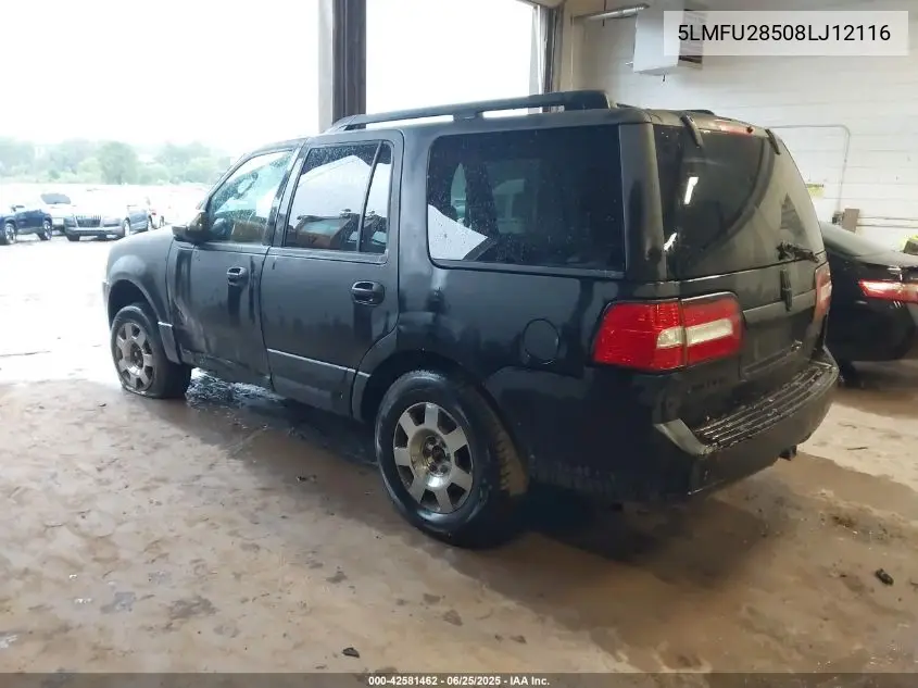 2008 Lincoln Navigator VIN: 5LMFU28508LJ12116 Lot: 42581462