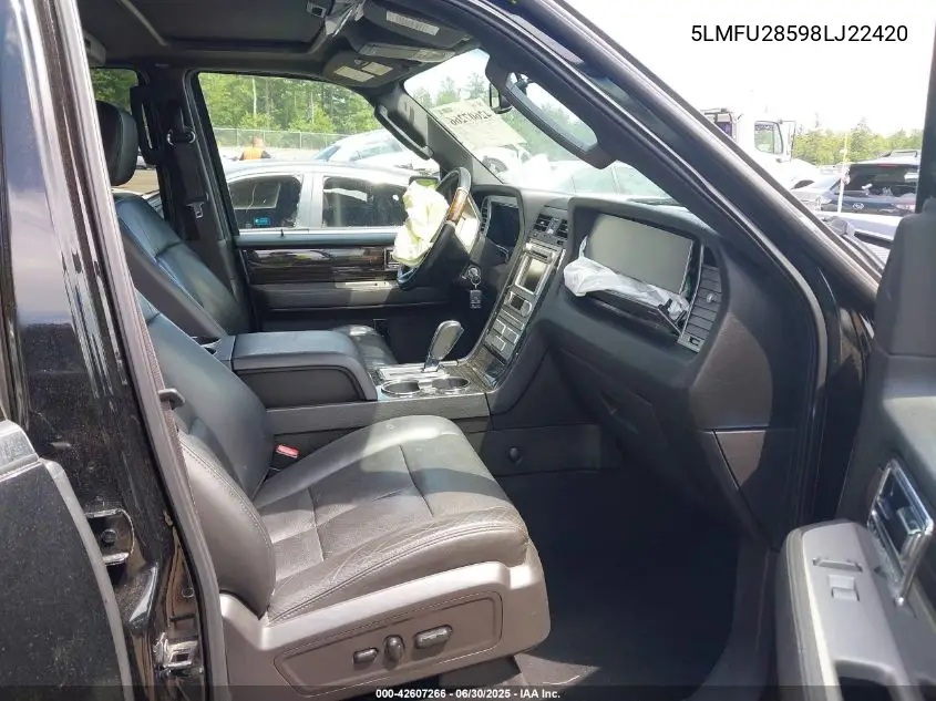 2008 Lincoln Navigator VIN: 5LMFU28598LJ22420 Lot: 42607266
