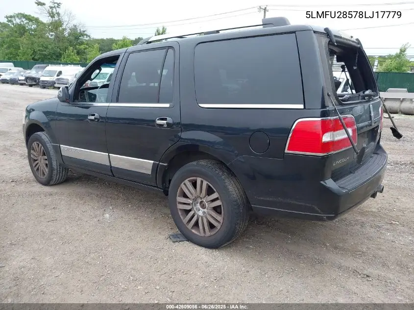 2008 Lincoln Navigator VIN: 5LMFU28578LJ17779 Lot: 42609056