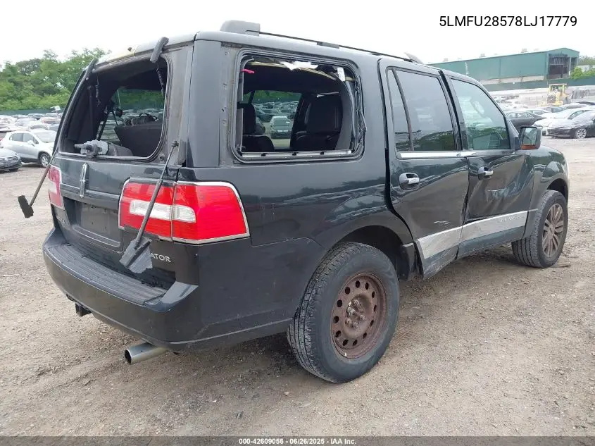 2008 Lincoln Navigator VIN: 5LMFU28578LJ17779 Lot: 42609056
