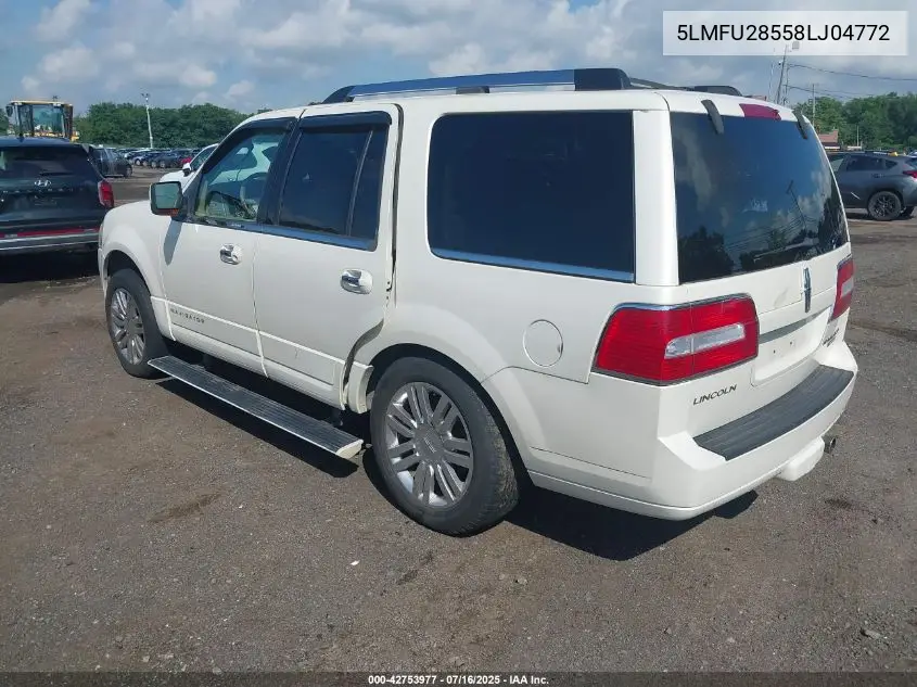 2008 Lincoln Navigator VIN: 5LMFU28558LJ04772 Lot: 42753977